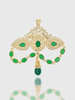 Broche "Emeraude"